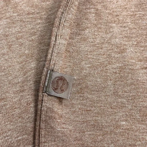Lululemon Soft Knit XL Long Sleeve Button Up Shirt Brown Heathered Snap Button - Picture 5 of 7